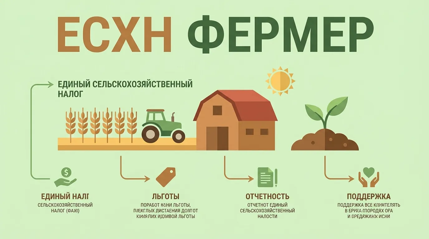 ЕСХН для фермера — единый сельхозналог в 2026 году