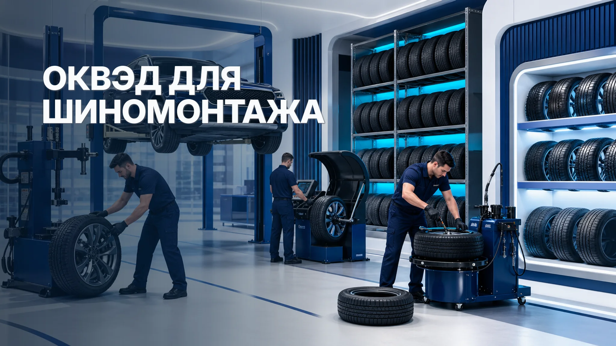 ОКВЭД для шиномонтажа: мастерская, хранение шин и продажа